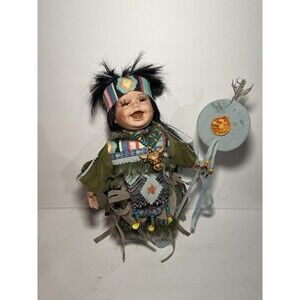 Kinnex Collections 12" Collectible Native American Porcelain Doll